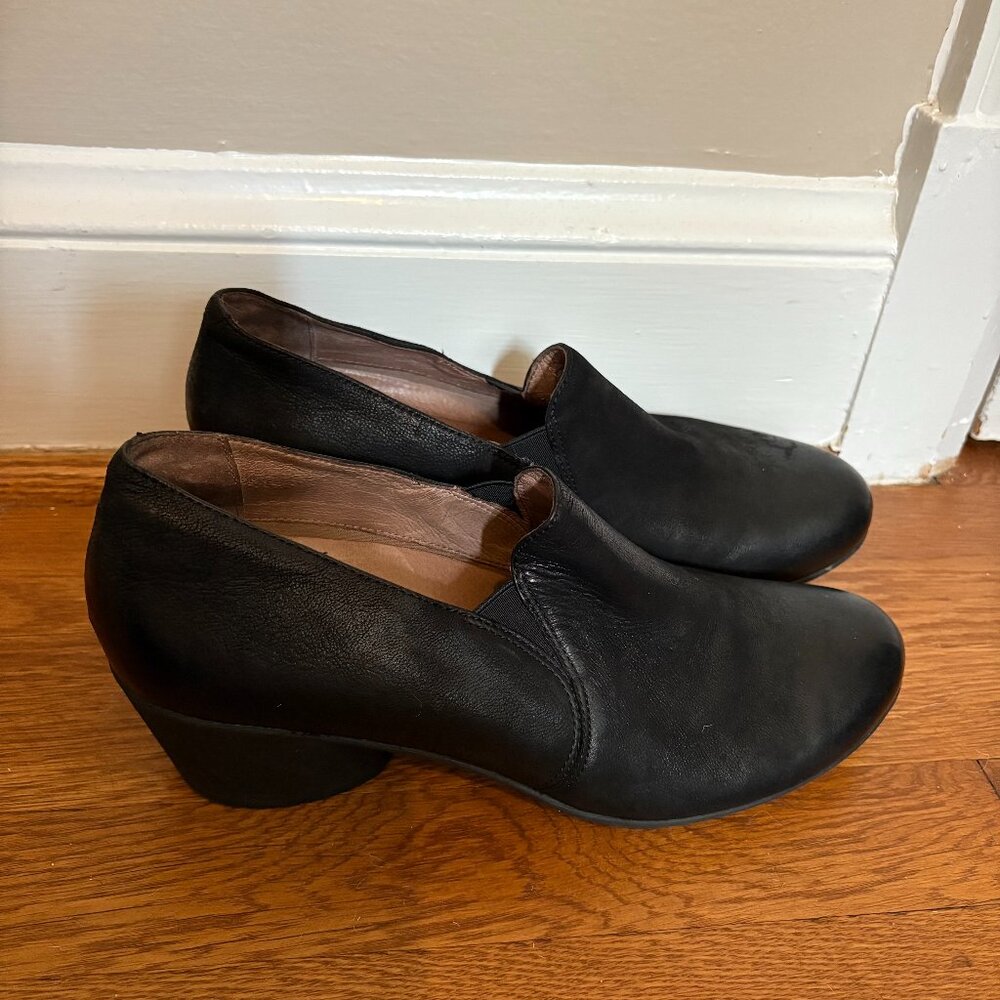 Dansko Robin Loafer Shoes Black Leather - 42